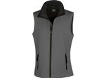 Gilet Softshell Result Core Da Donna, Stampabile RW3698 (M) (Antracite/Nero)