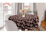 Abakuhaus Tovaglia Rotonda Con Fiori Di Ciliegio, Giardino Giapponese, Tovaglia Circolare Per Sala Da Pranzo, Decorazione Per Cucina, 150 Cm, Marrone Chiaro Caffè