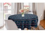 Abakuhaus 4 Luglio Tovaglia Rotonda, Freedom Holiday, Tovaglia Rotonda Per Sala Da Pranzo Decorazione Per Cucina, 150 Cm, Blu Ardesia, Rosso, Bianco