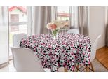 Abakuhaus Tovaglia Rotonda Retrò, Motivo Grunge A Pois, Tovaglia Circolare Per Sala Da Pranzo E Decorazione Della Cucina, 150 Cm, Multicolore