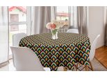 Abakuhaus Tovaglia Rotonda, Strisce Classiche Colorate, Tovaglia Circolare Per Sala Da Pranzo, Decorazione Per Cucina, 150 Cm, Multicolore