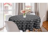 Abakuhaus Tovaglia Rotonda Con Uccelli, Animali Retrò Cartoon, Tovaglia Circolare Per Decorare La Sala Da Pranzo E La Cucina, 150 Cm, Multicolore