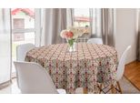 Abakuhaus Tovaglia Rotonda In Damasco, Fiori Classici Vintage, Tovaglia Circolare Per Sala Da Pranzo, Decorazione Cucina, 150 Cm, Multicolore