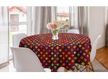 Abakuhaus Tovaglia Geometrica Rotonda, Rombi Colorati, Tovaglia Circolare Per Sala Da Pranzo, Decorazione Per Cucina, 150 Cm, Multicolore