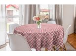 Abakuhaus Tovaglia Geometrica Rotonda, Cerchi Retrò, Tovaglia Circolare Per Sala Da Pranzo, Decorazione Cucina, 150 Cm, Multicolore