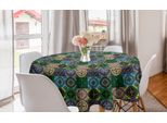 Abakuhaus Tovaglia Rotonda Colorata, Tradizionale Vivace, Tovaglia Circolare Per Decorazione Sala Da Pranzo Cucina, 150 Cm, Multicolore