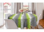 Abakuhaus Tovaglia Rotonda Astratta, Strisce Verticali Ondulate, Tovaglia Circolare Per Sala Da Pranzo, Decorazione Cucina, 150 Cm, Multicolore