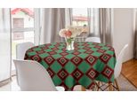 Abakuhaus Tovaglia Rotonda Etnica, Motivo Chevron Decorativo, Tovaglia Circolare Per Sala Da Pranzo, Decorazione Cucina, 150 Cm, Multicolore