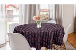 Abakuhaus Tovaglia Geometrica Rotonda, Cerchi Color Pastello, Tovaglia Circolare Per Sala Da Pranzo, Decorazione Cucina, 150 Cm, Multicolore