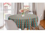 Abakuhaus Tovaglia Rotonda Etnica, Motivo, Tovaglia Circolare Per Sala Da Pranzo, Decorazione Per Cucina, 150 Cm, Multicolore
