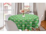 Abakuhaus Tovaglia Rotonda English Garden, Margherite E Coccinelle, Tovaglia Circolare Per Sala Da Pranzo E Cucina, 150 Cm, Multicolore