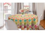 Abakuhaus Tovaglia Rotonda Con Motivo Ripetuto, Tovaglia Circolare Per Sala Da Pranzo E Cucina, 150 Cm, Multicolore
