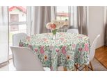 Abakuhaus Tovaglia Rotonda Da Giardino, Tema Botanico Wildflower, Tovaglia Circolare Per Sala Da Pranzo, Decorazione Cucina, 150 Cm, Multicolore
