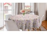 Abakuhaus Tovaglia Rotonda Da Giardino, Colori Pastello Primavera Natura, Tovaglia Circolare Per Sala Da Pranzo, Decorazione Cucina, 150 Cm, Multicolore