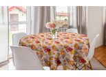 Abakuhaus Tovaglia Rotonda Autunnale, Foglie Dai Colori Caldi, Tovaglia Circolare Per Decorare La Sala Da Pranzo E La Cucina, 150 Cm, Multicolore