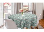 Abakuhaus Tovaglia Rotonda Elefante, Palloncini Su Animali, Tovaglia Circolare Per Sala Da Pranzo, Decorazione Cucina, 150 Cm, Multicolore