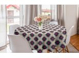 Abakuhaus Tovaglia Rotonda Ikat, Tradizionale Peruviana Messicana, Tovaglia Circolare Per Sala Da Pranzo, Decorazione Per Cucina, 150 Cm, Multicolore
