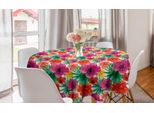 Abakuhaus Tovaglia Rotonda Colorata, Lively Tropical Forest, Tovaglia Circolare Per Sala Da Pranzo, Decorazione Per Cucina, 150 Cm, Multicolore