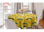 Abakuhaus Tovaglia Rotonda Con Motivo Canguro, Arte Aborigena Boomerang, Tovaglia Circolare Per Sala Da Pranzo, Decorazione Cucina, 150 Cm, Multicolore