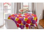 Abakuhaus Tovaglia Rotonda Con Motivi Di Mele, Disegno Colorato Di Frutta, Tovaglia Circolare Per Sala Da Pranzo, Decorazione Per Cucina, 150 Cm, Multicolore