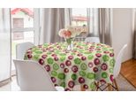 Abakuhaus Tovaglia Rotonda Astratta, Motivo Floreale Surreale, Tovaglia Circolare Per Sala Da Pranzo E Cucina, 150 Cm, Multicolore