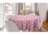 Abakuhaus Tovaglia Rotonda In Damasco, Motivi Orientali A Riccioli, Tovaglia Circolare Per Sala Da Pranzo, Decorazione Per Cucina, 150 Cm, Multicolore