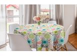 Abakuhaus Tovaglia Rotonda Per Bambini, Cuori Astratti Scarabocchiati, Tovaglia Circolare Per Sala Da Pranzo, Decorazione Per Cucina, 150 Cm, Multicolore