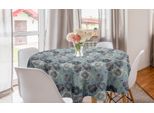 Abakuhaus Tovaglia Rotonda Artistica Da Giardino, Motivo Floreale Stagionale, Tovaglia Circolare Per Sala Da Pranzo, Decorazione Per Cucina, 150 Cm, Multicolore