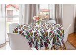 Abakuhaus Tovaglia Rotonda Colorata, Piume BohéMien Astratte, Tovaglia Circolare Per Sala Da Pranzo, Decorazione Cucina, 150 Cm, Multicolore