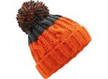Beechfield Apres Beanie PC3947 (Taglia Unica) (Arancione/Grigio Antracite Scuro)