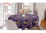 Abakuhaus Tovaglia Rotonda Autunnale, Graceful Leafage Vendemmia, Tovaglia Rotonda Per Sala Da Pranzo Decorazione Cucina, 150 Cm, Multicolore