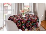 Abakuhaus Tovaglia Rotonda Botanica, Flora Leafage, Tovaglia Circolare Per Sala Da Pranzo, Decorazione Cucina, 150 Cm, Multicolore