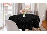 Abakuhaus Fleur De Lis Tovaglia Rotonda, Deco KöNigs Classica, Tovaglia Circolare Per Sala Da Pranzo Decorazione Cucina, 150 Cm, Grigio Antracite E Beige