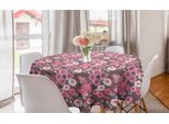 Abakuhaus Tovaglia Rotonda Con Motivi Floreali, Vintage Flora English Garden, Tovaglia Rotonda Per Sala Da Pranzo E Cucina, 150 Cm, Multicolore