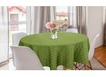 Abakuhaus Tovaglia Rotonda A Pois Rosa, Forme Irregolari, Tovaglia Circolare Per Sala Da Pranzo, Decorazione Cucina, 150 Cm, Multicolore