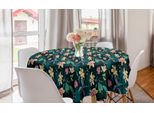 Abakuhaus Tovaglia Rotonda Esotica, Tropic Jungle Monstera Palm, Tovaglia Circolare Per Sala Da Pranzo, Decorazione Cucina, 150 Cm, Multicolore