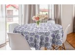 Abakuhaus Tovaglia Rotonda Paisley, Tonalità Pastello Orientali, Tovaglia Circolare Per Sala Da Pranzo, Decorazione Cucina, 150 Cm, Verde Alloro Lavanda