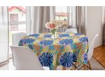 Abakuhaus Tovaglia Rotonda Astratta, Tema Dandelion Meadow, Tovaglia Circolare Per Sala Da Pranzo E Cucina, 150 Cm, Multicolore