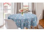 Abakuhaus Geologia Tovaglia Rotonda, Motivo Blu Tonte Crystals, Tovaglia Circolare Per Sala Da Pranzo, Decorazione Cucina, 150 Cm, Magenta Azzurro