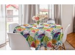 Abakuhaus Tovaglia Rotonda Esotica, Isola Tropical Monstera Hip, Tovaglia Circolare Per Sala Da Pranzo Cucina Decorazione, 150 Cm, Multicolore