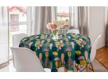 Abakuhaus Tovaglia Rotonda Botanica, Fogliame Tropicale Moderno, Tovaglia Circolare Per Sala Da Pranzo, Decorazione Cucina, 150 Cm, Multicolore