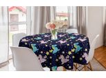 Abakuhaus Tovaglia Rotonda Per Asilo, Night Sky Unicorns Stelle, Tovaglia Circolare Per Sala Da Pranzo, Decorazione Per Cucina, 150 Cm, Multicolore