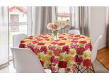 Abakuhaus Tovaglia Rotonda Colorata, Botanical Elements Petal, Tovaglia Circolare Per Sala Da Pranzo, Decorazione Per Cucina, 150 Cm, Multicolore