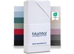 Blumtal Basics Lenzuolo Per Topper 100X200 Cm In Jersey - Lenzuolo Per Topper In 100% Cotone - Bianco
