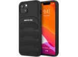 Amg Amhcp13Sgsebk Iphone 13 Mini 5.4 Nero/Nero Custodia Rigida In Pelle Linee In Rilievo
