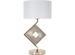 Mauro Ferretti Move Lampada Da Tavolo E27 Ø 30X56 Cm Bianco Oro