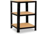 Shelfplaza Black 90X50X50 Cm Scaffale Pesante In Nero Con 3 Ripiani E 175 Kg Di Portata Per Ripiano