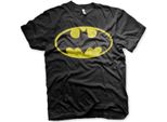 Maglietta Batman Distressed Logo - Grande - Nero