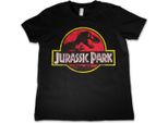 Maglietta Jurassic Park Distressed Logo Per Bambini Nero 4 Jahre