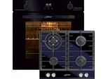 Kaiser Küchengeräte Backofen-Set EH 6367 Elektro Backofen, 79L+KCG 6380 Gaskochfeld 60cm